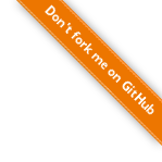 Don't fork me on GitHub